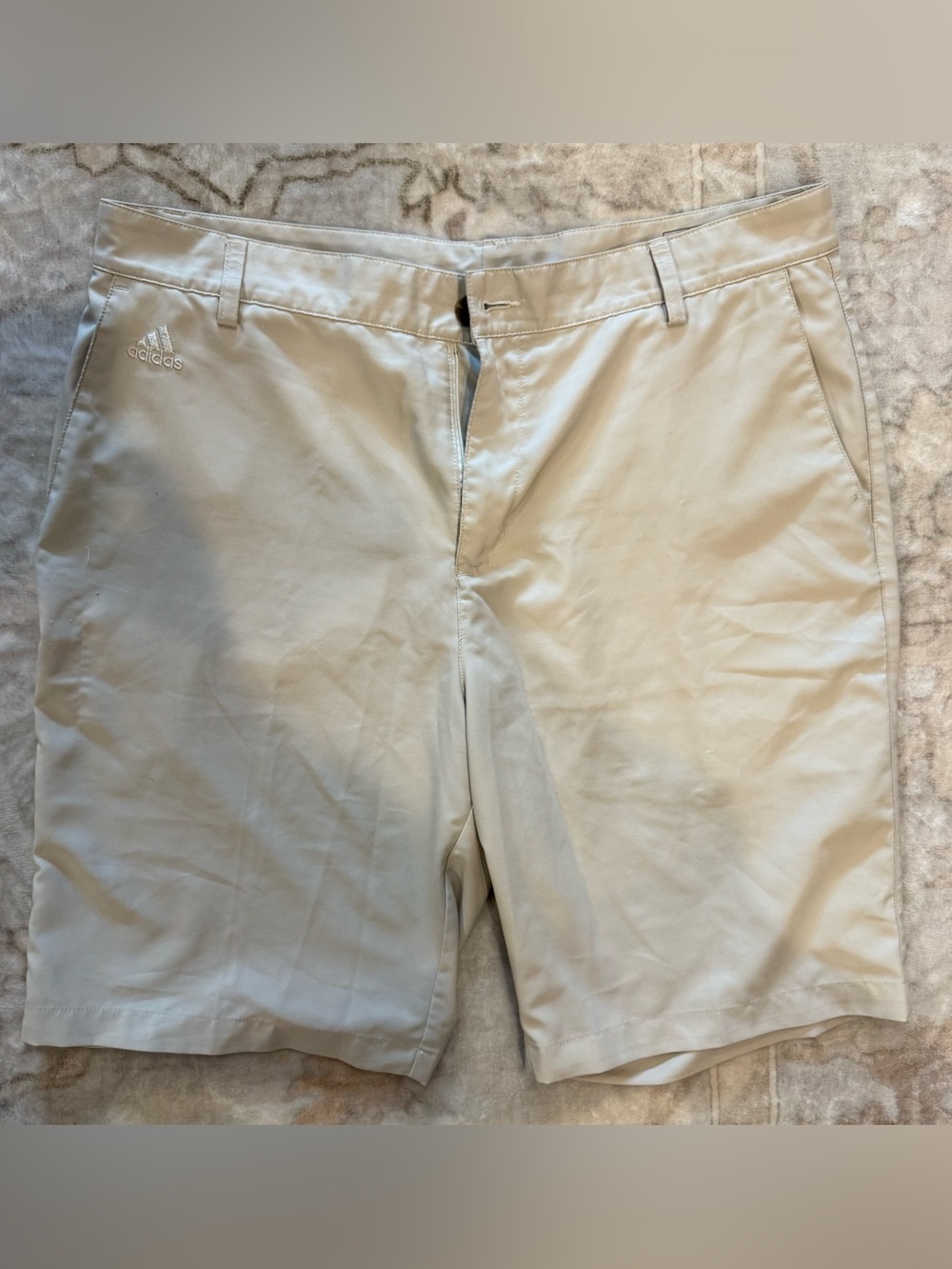 adidas Light Khaki Men's Golf Shorts Size 34 Waist